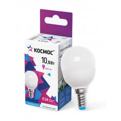 Лампа светодиодная GL 10.5Вт 6500К E14 220В Космос LkecLED10.5wGLE1465