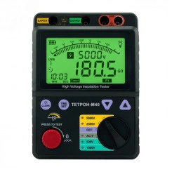Мегаомметр цифровой ТЕТРОН-м40 Мегаомметр цифровой ТЕТРОН-м40