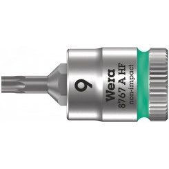 Головка торцевая 8767 A HF TORX Zyklop со вставкой DR 1/4 с функцией фиксации крепежа TX 9 x 28 мм