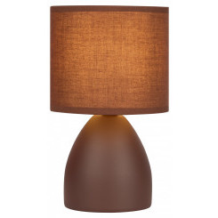 Настольная лампа Rivoli Nadine 7047-501 1 * Е14 40 Вт керамика коричневая с абажуром