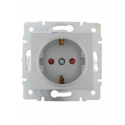 KARINA Розетка с защитой от детей керамика матовое серебро (10шт/120шт) KARINA Розетка с защитой от детей керамика матовое серебро (10шт/120шт)