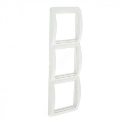 Лондон Рамка 3 поста вертикальная белая