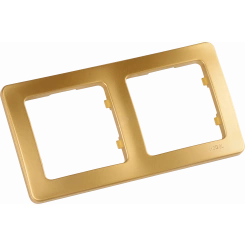 MASTER Рамка на 2 поста, золото MASTER Рамка на 2 поста, золото