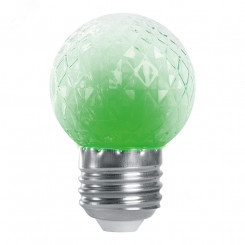 Лампа светодиодная LED 1вт Е27 строб зеленый шар