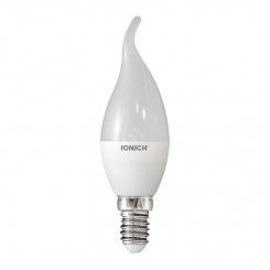 Лампа светодиодная LED 6w 4000К, E14, 540Лм, матовая свеча на ветру IONICH