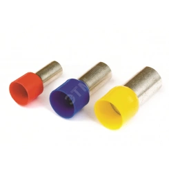 Наконечник-гильза 12мм с изолированным фланцем Наконечник-гильза 12мм с изолированным фланцем