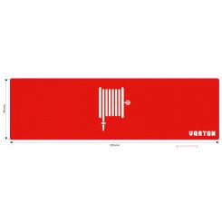 Пиктограмма ПОЖАРНЫЙ ГИДРАНТ красный для аварийно-эвакуационного светильника ip65 Вартон