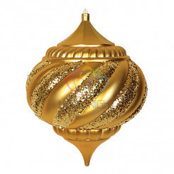 Фигура профессиональная елочная Лампа 30см золотой