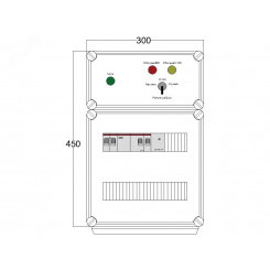 Щит управления электрообогревом DEVIBOX HR 1x1700 D330 (в комплекте с терморегулятором и датчиком температуры)