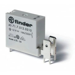 Миниатюрные PCB-реле + Faston 250, выводы с шагом 5мм + Faston 250(6.3x0.8мм), Контакты AgNi, 1NO 16A, Влагозащита