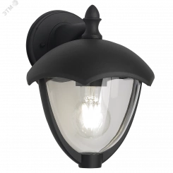 Светильник садово-парковый 60Вт (max) 1хЕ27 на стену вниз 170-240 В 50Hz IP54 188х210х238 мм Aura Gauss