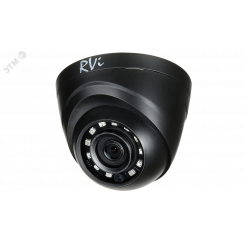 Видеокамера AHD/CVBS/CVI/TVI 2 Мп купольная с     ИК-подсветкой до 20м черная (2.8мм)