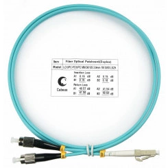 Шнур оптический duplex 1м LC-FC 50/125 mm OM3 LSZH FOP-50-LC-FC-1m Шнур оптический duplex 1м LC-FC 50/125 mm OM3 LSZH FOP-50-LC-FC-1m