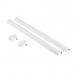 Декоративный комплект из пластика для телескопической стойки колонны, 1 или 2 секции, цвет белый Декоративный комплект из пластика для телескопической стойки колонны, 1 или 2 секции, цвет белый