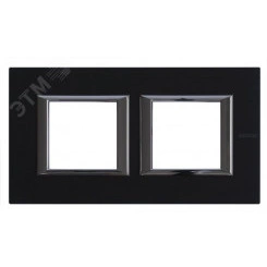 Axolute Рамка 2х2 поста 71мм горизонтальная антрацит