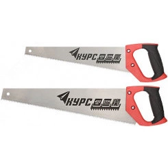 Ножовка по дереву универсальная, шаг 4.5 мм, пластиковая прорезиненная ручка 400 мм Ножовка по дереву универсальная, шаг 4.5 мм, пластиковая прорезиненная ручка 400 мм