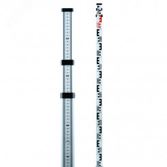 Рейка нивелирная телескопическая STAFF 3 (TN13) (рейка – отсчет мм шкалы снизу вверх, чехол, 3 м)
