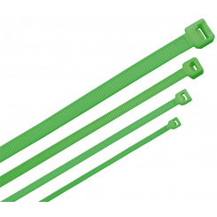 Хомут-стяжка для кабеля 3.6х300мм нейлон зеленый (100шт)