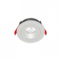 Рамка для модульного светильника FLEX 50 02       круглая встраиваемая 110х45мм RAL9010 поворотная  ВАРТОН