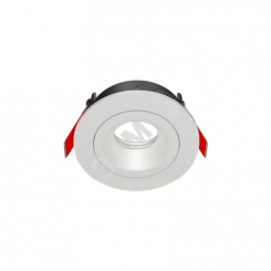 Рамка для модульного светильника FLEX 50 02 круглая встраиваемая 110х45мм RAL9010 поворотная ВАРТОН Рамка для модульного светильника FLEX 50 02 круглая встраиваемая 110х45мм RAL9010 поворотная ВАРТОН