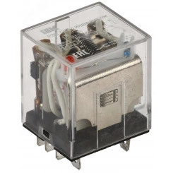 Реле промежуточное 12В DC 3пк 10A РЭК77/3 c индикацией