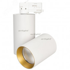 Светильник трековый SP-POLO-TRACK-TURN-R85-15W White5000 (WH-GD, 40 deg) (ARL, IP20 Металл, 3 года)