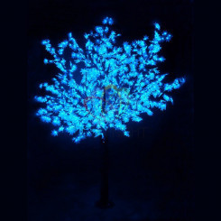 Фигура уличная светодиодная Дерево Сакура H3.6м диаметр кроны 3м синее IP54 понижающий трансформатор в комплекте