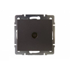 Розетка RAIN ТВ оконечная черный графит матовый механизм Розетка RAIN ТВ оконечная черный графит матовый механизм