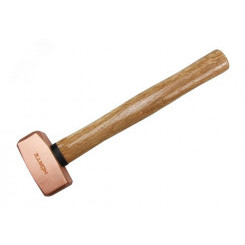 Кувалда 3.0 кг медная с деревянной ручкой