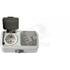 Беларусь Блок выключатель одноклавишный+розетка IP54 Беларусь Блок выключатель одноклавишный+розетка IP54