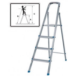 Лестница-стремянка стальная, 7 ступеней, вес 7.3 кг Лестница-стремянка стальная, 7 ступеней, вес 7.3 кг