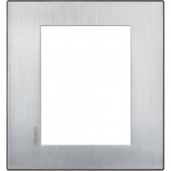 Axolute. Рамка Air, итальянский стандарт 3+3 мод. Цвет ''Матовый хром''