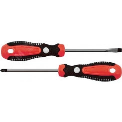 Отвертка ''Тренд'', CrV сталь, прорезиненная ручка 5х100 мм SL Отвертка ''Тренд'', CrV сталь, прорезиненная ручка 5х100 мм SL