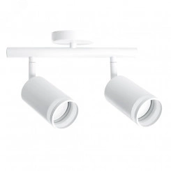 Светильник ДБО 2хGU10 без ламп наклонный белый