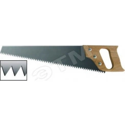 Ножовка по дереву, крупный кален.зуб 3 ТPI с запилом 7 ТPI, 2D заточка, пласт.прорезинен.ручка 500 мм Ножовка по дереву, крупный кален.зуб 3 ТPI с запилом 7 ТPI, 2D заточка, пласт.прорезинен.ручка 500 мм