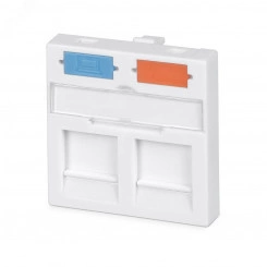 Вставка 45x45 (Mosaic) для 2 модулей формата Keystone Jack Вставка 45x45 (Mosaic) для 2 модулей формата Keystone Jack