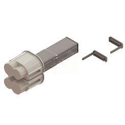 Питающий элемент + заглушка тип 1 Cu 2P+2P/4P+4P/4P+2P 40A Питающий элемент + заглушка тип 1 Cu 2P+2P/4P+4P/4P+2P 40A