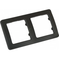 MASTER Рамка на 2 поста, черный MASTER Рамка на 2 поста, черный