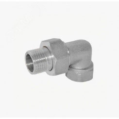 Сгон разъемный ВН 3/4' угловой (американка), никелированный Сгон разъемный ВН 3/4' угловой (американка), никелированный