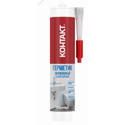 Герметик силиконовый санитарный прозрачный 280 мл