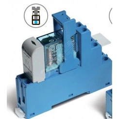 Интерфейсные модули реле с клипсой-держателем, Светодиод, Контакты AgNi, 2CO 8A, 48VAC