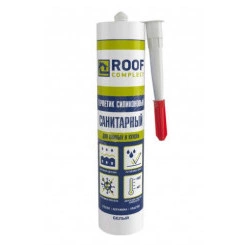 Герметик силиконовый санитарный Roof Complect беcцветный (260мл)