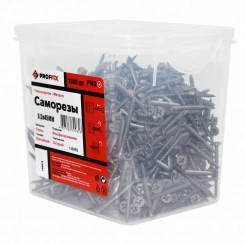 Саморез СГМ 3,5х45 усил-й (TWN) 800 шт) - конт-р PROFFIX Саморез СГМ 3,5х45 усил-й (TWN) 800 шт) - конт-р PROFFIX