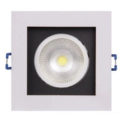 Светильник светодиодный ДВО-8W 4000K карданный 480Лм 55° IP40 белый