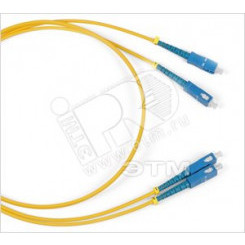 Патч-корд волоконно-оптический (шнур) SM 9/125 (OS2) SC/UPC-SC/UPC 2.0мм simplex LSZH (2м)