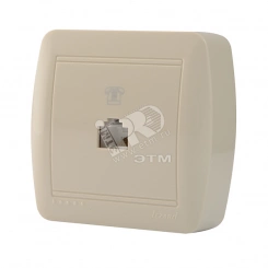 Демет Розетка телефонная евро крем Демет Розетка телефонная евро крем