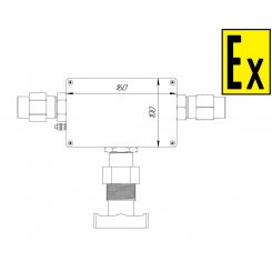 Коробка коммутационная взрывозащищенная для греющего кабеля КВМК ГК 105