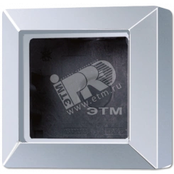 Коробка для накладного монтажа 1-я с негорючим основанием, в комплекте с рамкой  для установки устройств и накладок серии A  для горизонтальной/вертикальной установки  Серия- AS500  Материал- дуропласт  Цвет- алюминий