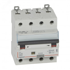 Выключатель автоматический дифференциального тока АВДТ DX3 4п 20А 30мА АС