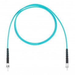 Шнур оптический коммутационный (патч-корд), FC-ST симплекс simplex OM3, нг(А)-HF, бирюзовый, 1,0 м